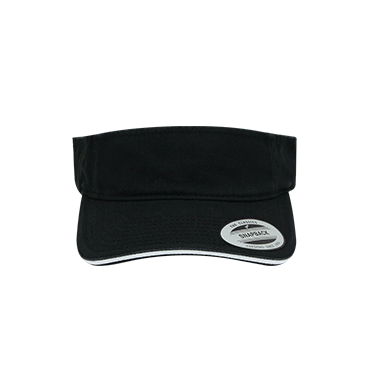 8888SV Yupoong Garment Washed Sandwich Visor
